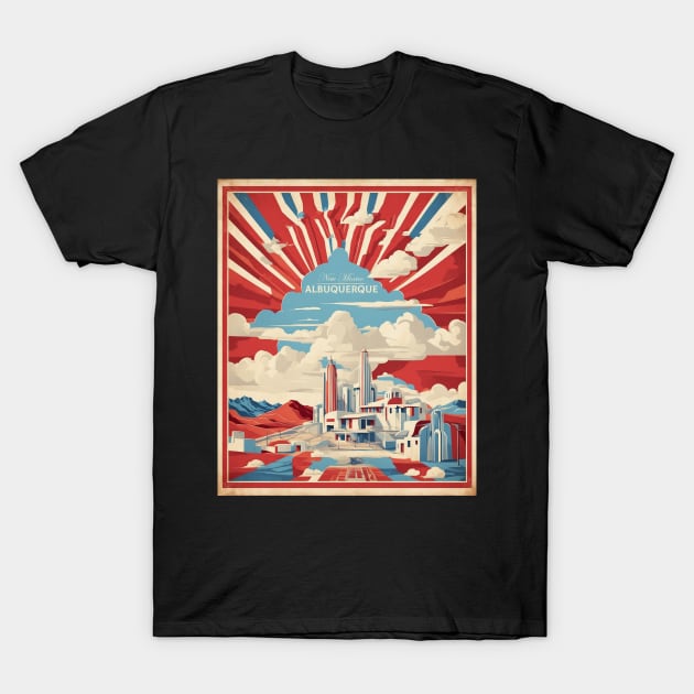 Albuquerque New Mexico United States of America Tourism Vintage Poster T-Shirt by TravelersGems